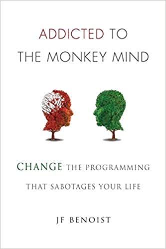 Book cover titled Addicted to the Monkey Mind: Change the Programming that Sabotages Your Life